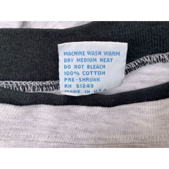 Vintage 90s Black Hills South Dakota Eagle Double Sleeve Shirt Size L - Picture 2 of 8